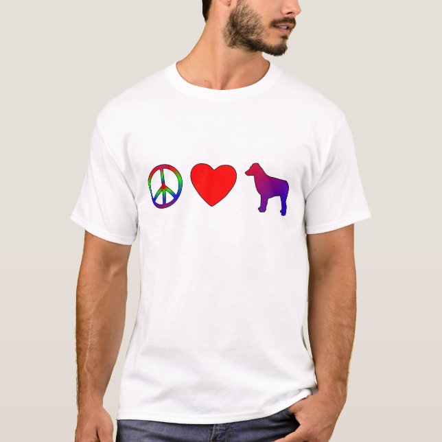 L'Australien d'amour de paix Shepherds le T-shirt (Devant)