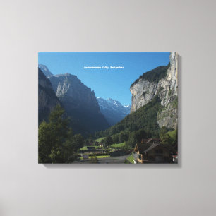 Lauterbrunnen Valley Canvas Wall Impression