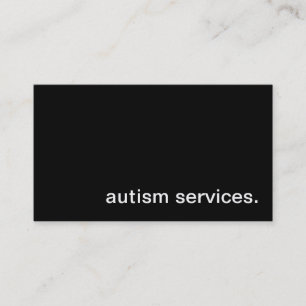 L'autisme entretient le carte de visite