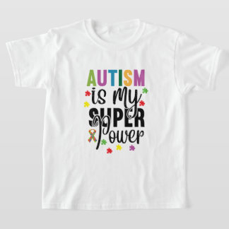 L'autisme est mon T-shirt super Power pour enfant