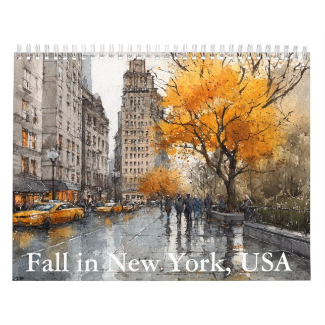 L'automne à New York-USA Calendrier (Protection)