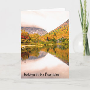 L'automne dans les montagnes Carte de voeux
