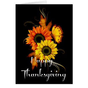 L'automne élégant fleurit la carte 2 de thanksgi