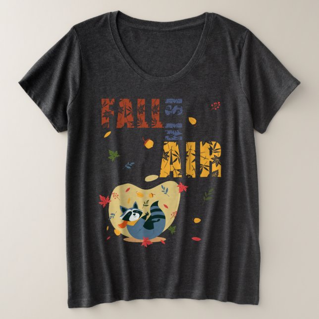 L'automne est dans l'air Raton laveur Automne (Design devant)