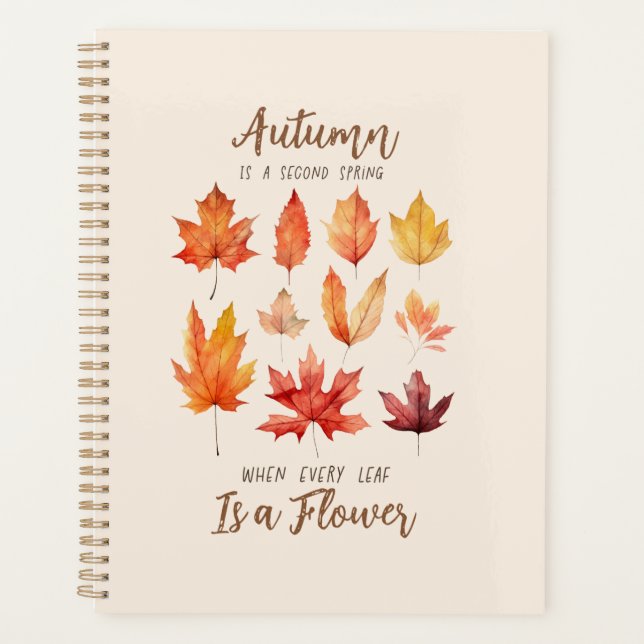 L'automne est le deuxième printemps - Feuilles d'a (Devant)