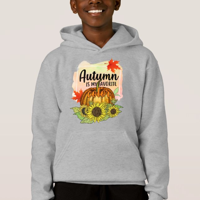 L'automne est ma couleur préférée - Citrouille Feu (Devant)