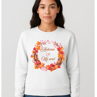 L'automne est mon âme femme sweatshirt