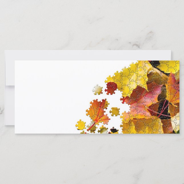 L'automne laisse une image de puzzle (Devant)