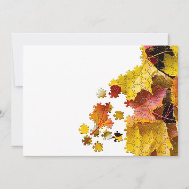 L'automne laisse une image de puzzle (Devant)