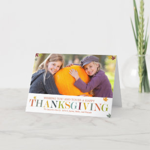 L'automne part Thanksgiving Photo Greffards Cartes
