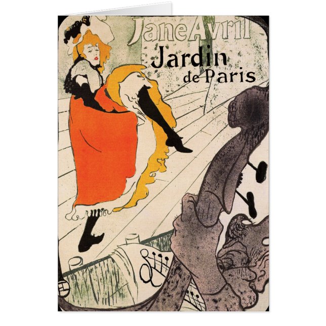 Lautrec : Jane Avril, Jardin de Paris (Devant)