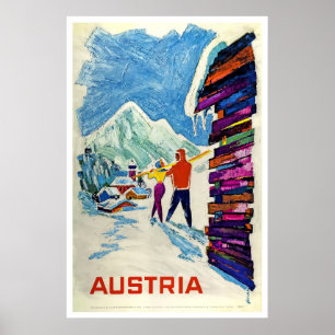 L'Autriche, affiche de ski