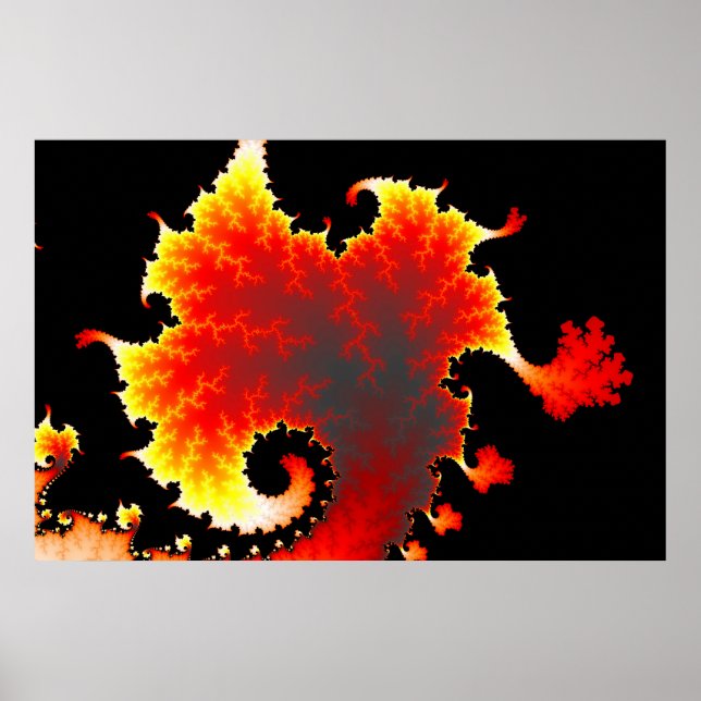 Lava Sea  - Fractal Poster (Devant)