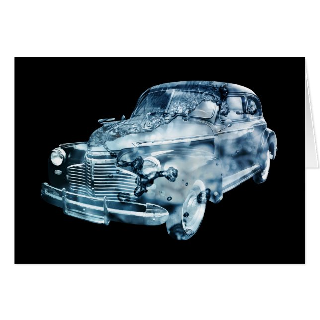 lavage de voiture double exposition (Devant horizontal)