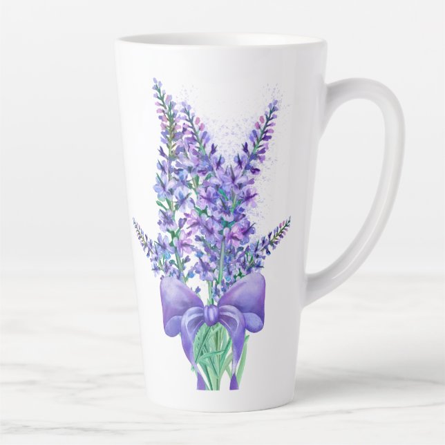 Lavande Champs Latte Mug 5 (Droite)