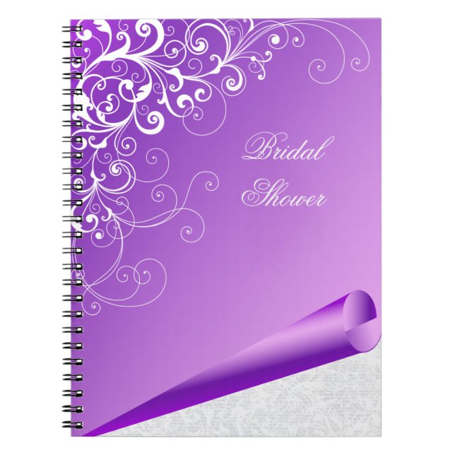 Lavande chic et carnet de coutume de Flourish de (Devant)