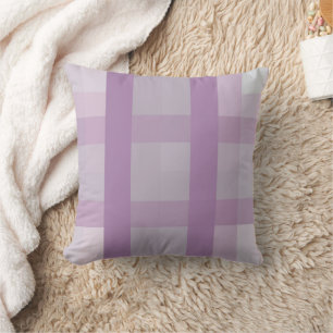 Lavande classique Lilac Plaid Coussin décoratif