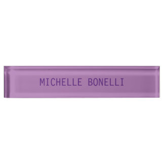 Lavande Couleur minimaliste Plaque lisible Moderne