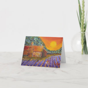 Lavande de carte vierge en Provence