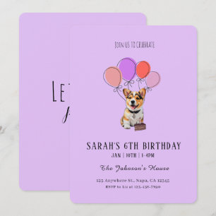 Lavande de rêve - Invitation personnalisable pour