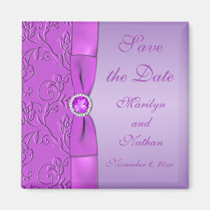 Lavande et Mariage violet Favor Magnet