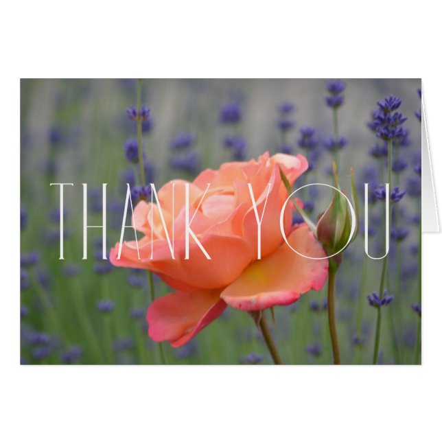 Lavande et Merci Floral Rose (Devant Horizontal)