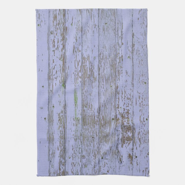 Lavande Faux Bois Texture Serviette de cuisine (Vertical)