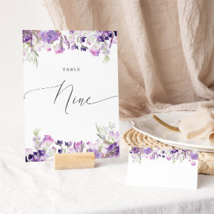 Lavande florale Neuf Numéro de table