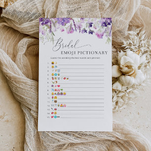 Lavande mauve floral nuptiale émoticônes