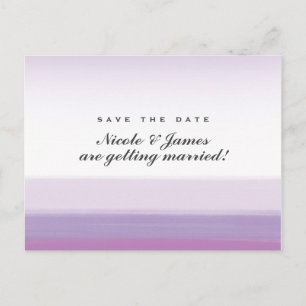 Lavande Purple Aquarelle Enregistrer La Date Carte