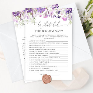 Lavande Qu'est-ce que le marié a dit jeu de douche