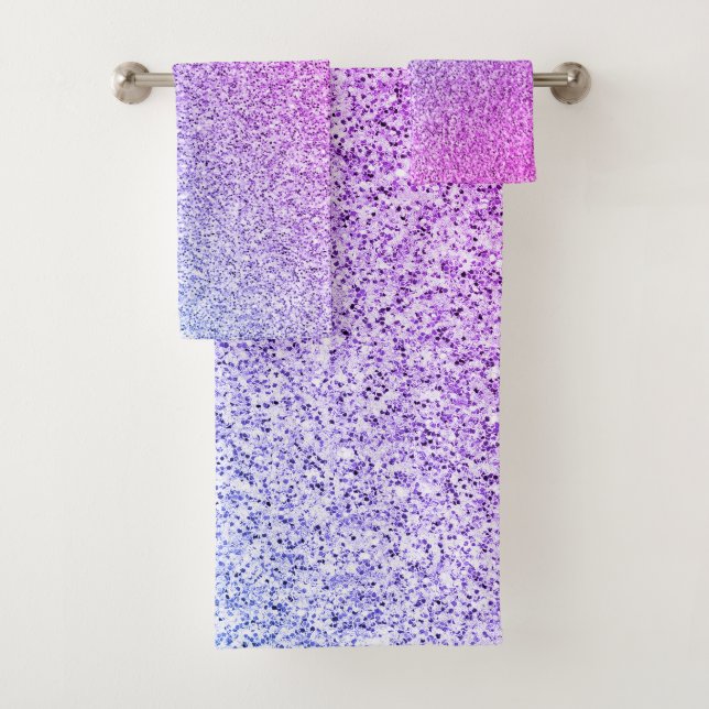 Lavande violette bleu faux parties scintillant sci (En situation)
