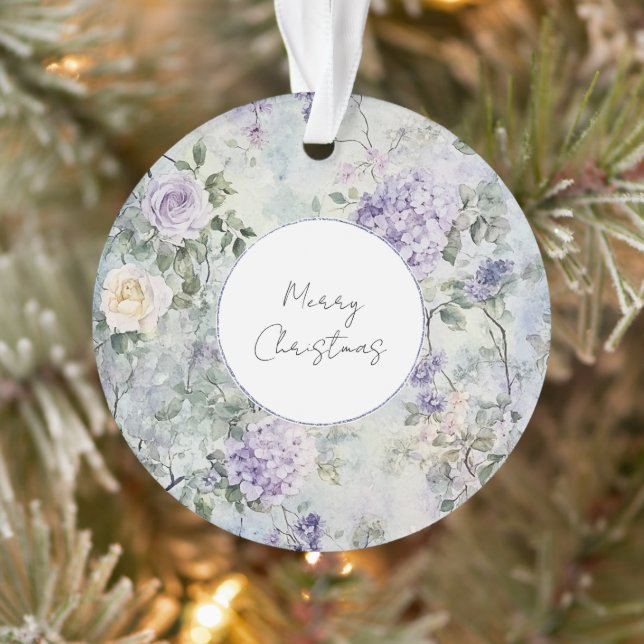 Lavande Violette Crème Rose Florale Mariage (Arbre)