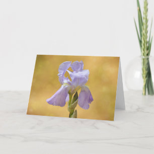 Lavande violette Iris Carte de note d'art