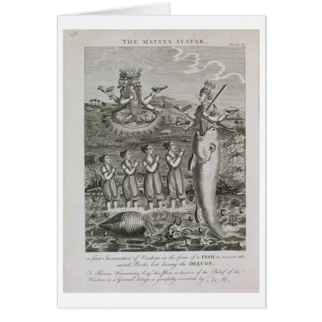 L'avatar de Matsya, ou la première incarnation de (Devant)