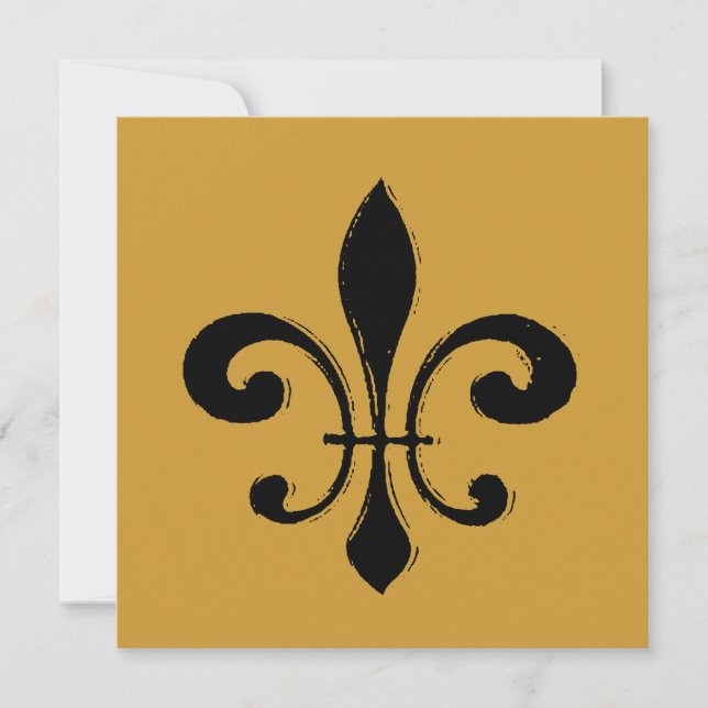 Lave-linge noir Fleur De Lis (Devant)