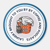 Lave-linge par Podcasts Car Magnet Blue