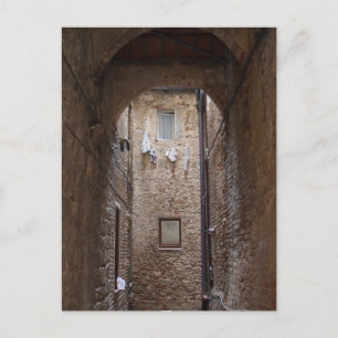 Lave-linge séché en Toscane carte postale