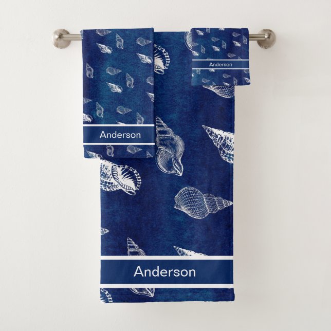 Lave marine personnalisée Blanche Coquillage marin (En situation)