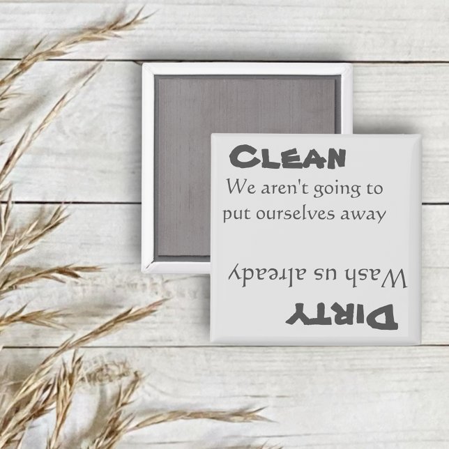 Lave-vaisselle Nettoyant sale Magnet drôle (Créateur téléchargé)