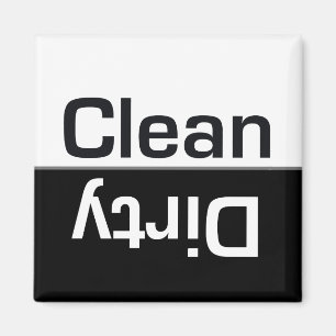 Lave-vaisselle noir et blanc Magnet nettoyant