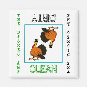Lave-vaisselle propre de Thanksgiving Magnet