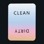 Lave-vaisselle rose orange Sunset Magnet nettoyant<br><div class="desc">Moderne élégant Sunset Pink Orange Lave-vaisselle Clean Dirty Magnet pour indiquer les plats dans la cuisine maison.</div>