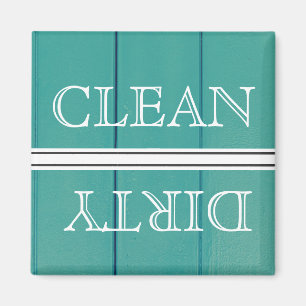 Lave-vaisselle Style Bois Magnet Nettoyant et Sale