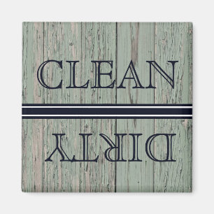 Lave-vaisselle Style bois Magnet Propre et sale