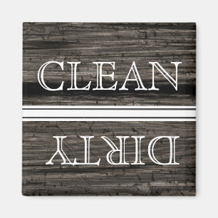 Lave-vaisselle Style bois Magnet Propre et sale