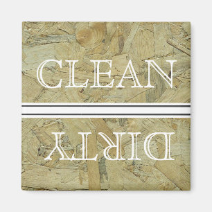 Lave-vaisselle Style bois Magnet Propre et sale