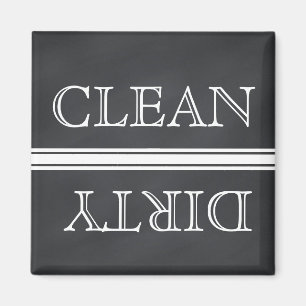 Lave-vaisselle Style Chalkboard Magnet Clean & Dir