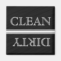 Lave-vaisselle Style Chalkboard Magnet Clean & Dir