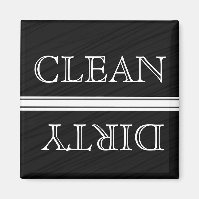 Lave-vaisselle Style Chalkboard Magnet Clean & Dir (Devant)